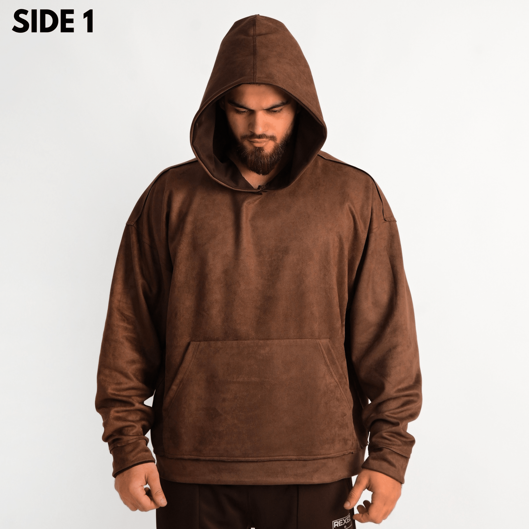 Reversible Suede Hoodie - Rexez Fitwear