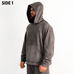 Reversible Suede Hoodie - Rexez Fitwear
