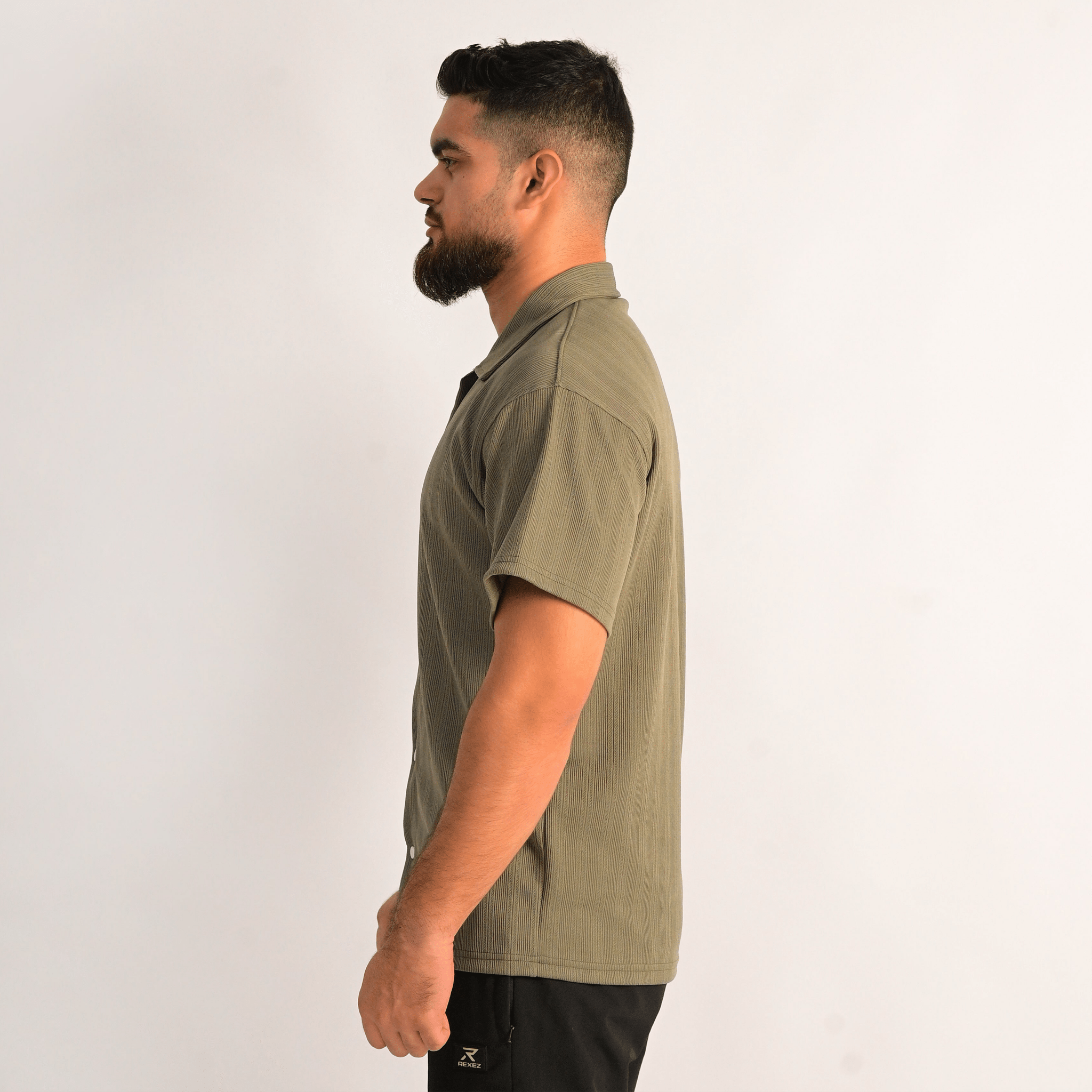 Weave Button - Down Shirt - Rexez Fitwear
