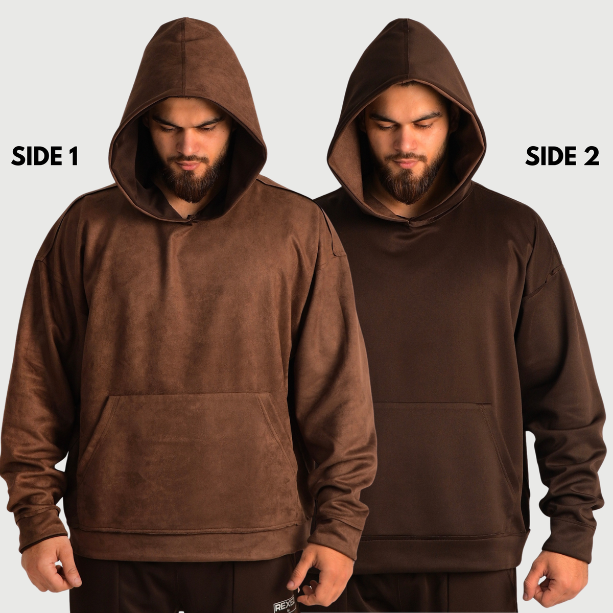 Reversible Suede Hoodie