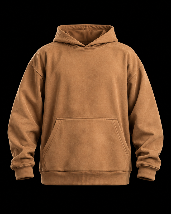 Suede Oversized Hoodie