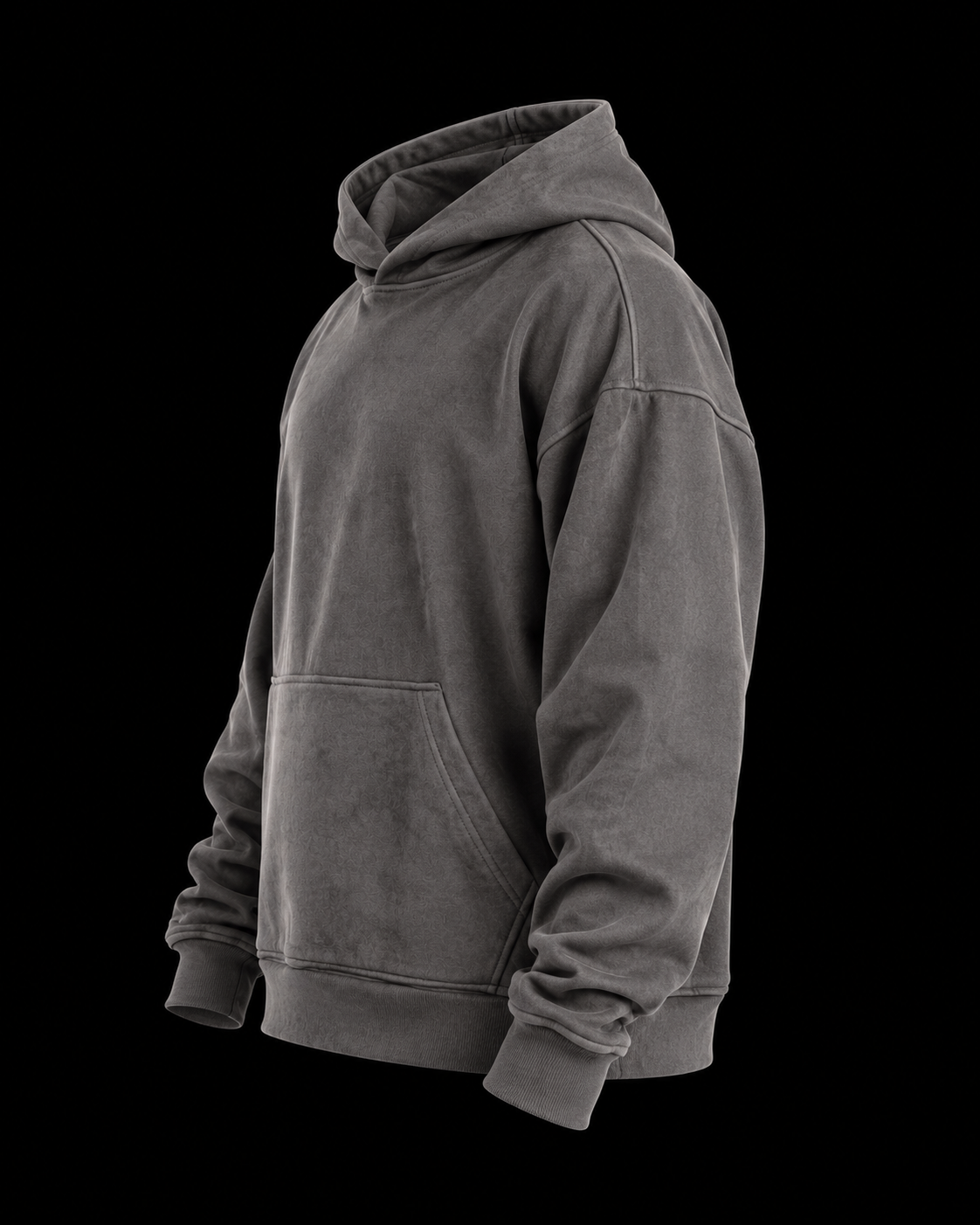 Suede Oversized Hoodie