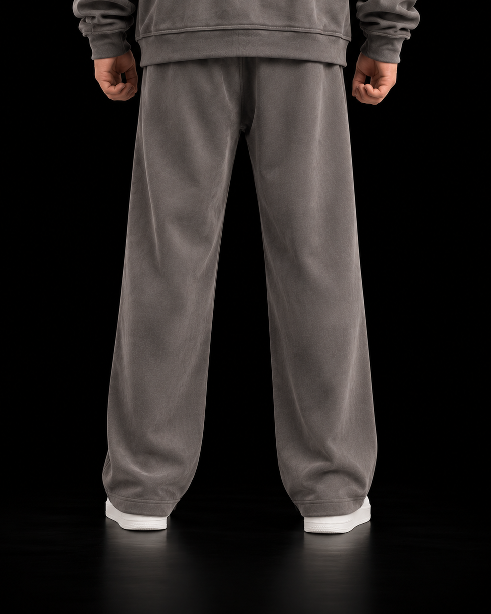 Suede Straight Trousers
