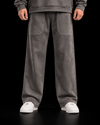 Suede Straight Trousers