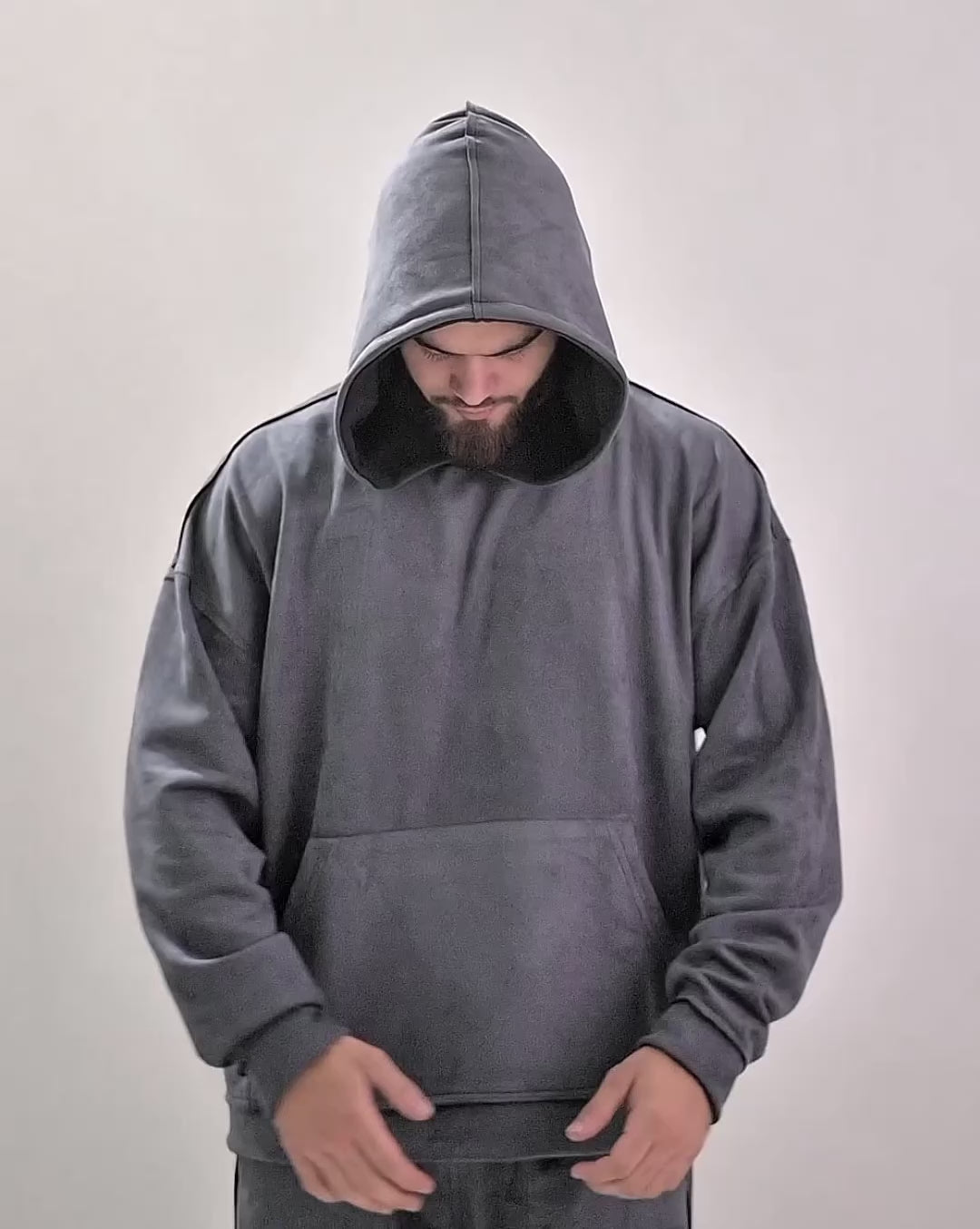 Reversible Suede Hoodie