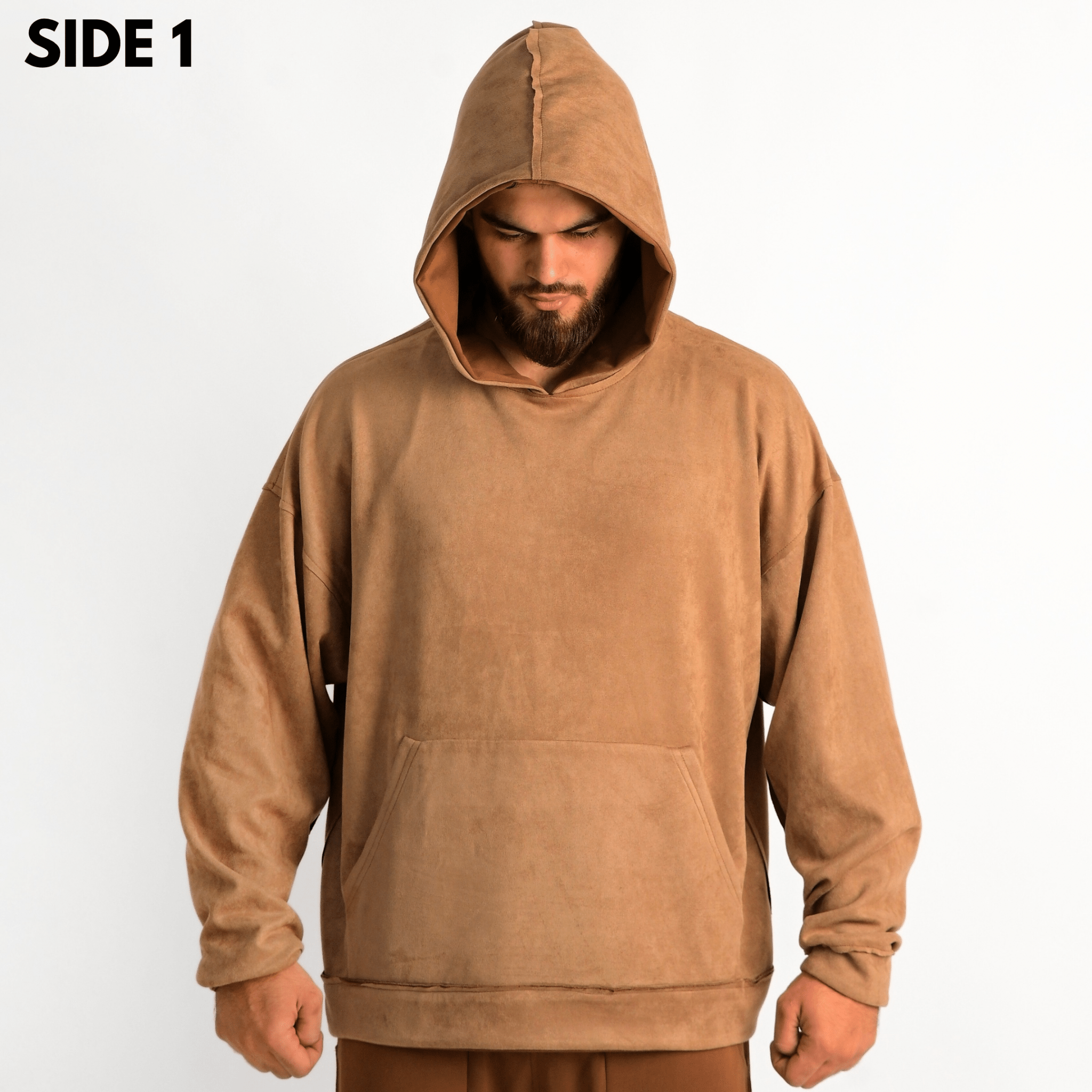 Reversible Suede Hoodie - Rexez Fitwear