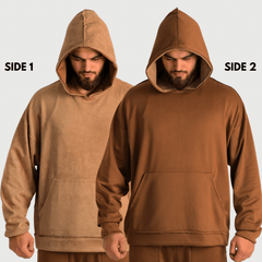 Reversible Suede Hoodie - Rexez Fitwear
