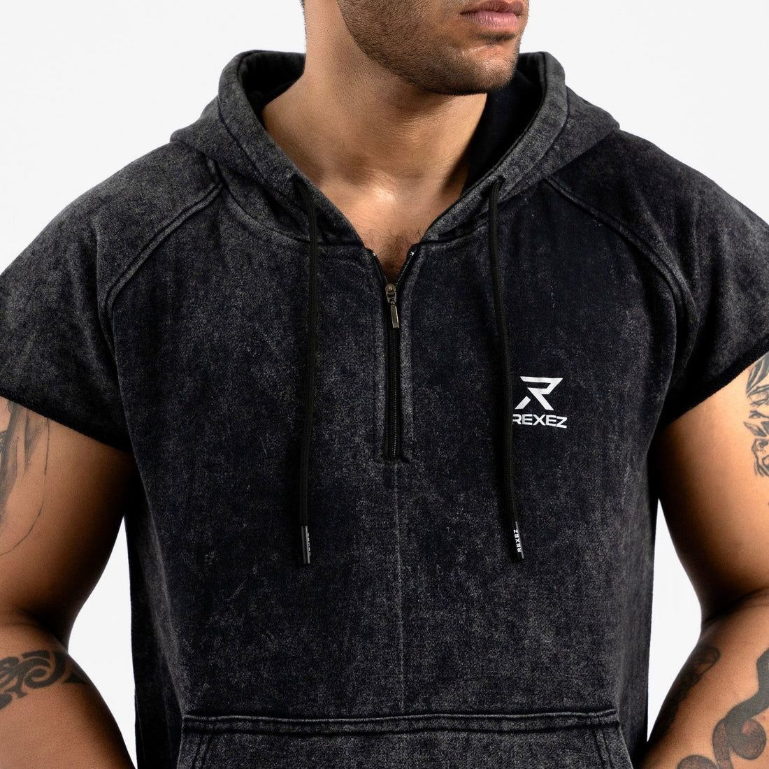 RoughCut Terry Hoodie - Rexez Fitwear