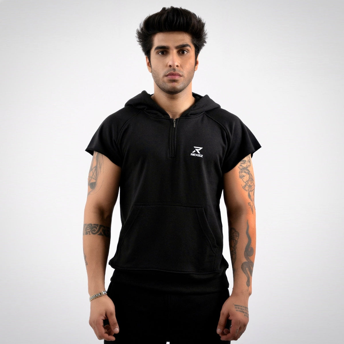 RoughCut Terry Hoodie - Rexez Fitwear