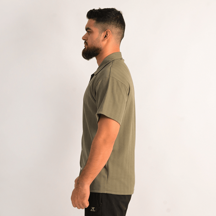 Weave Button - Down Shirt - Rexez Fitwear