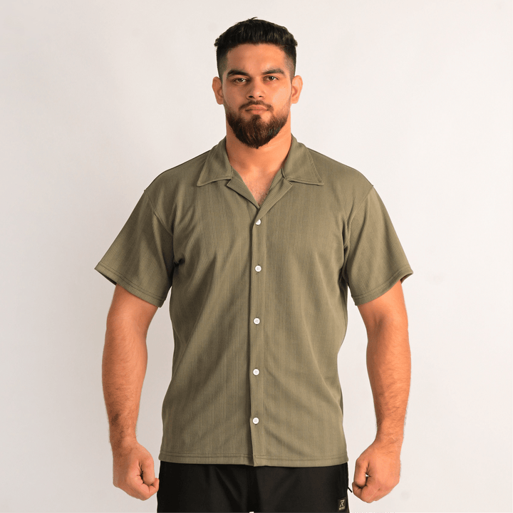 Weave Button - Down Shirt - Rexez Fitwear