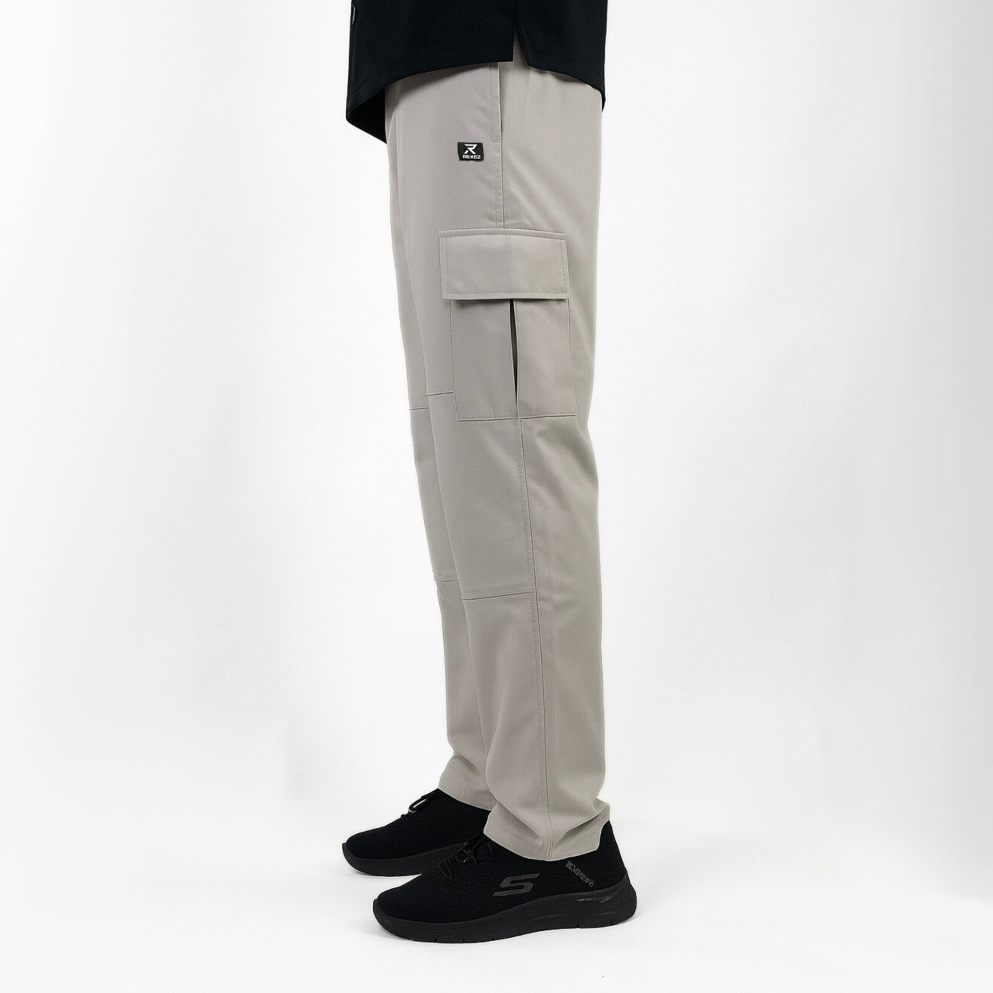 Woven Terry Cargo Pants - Rexez Fitwear