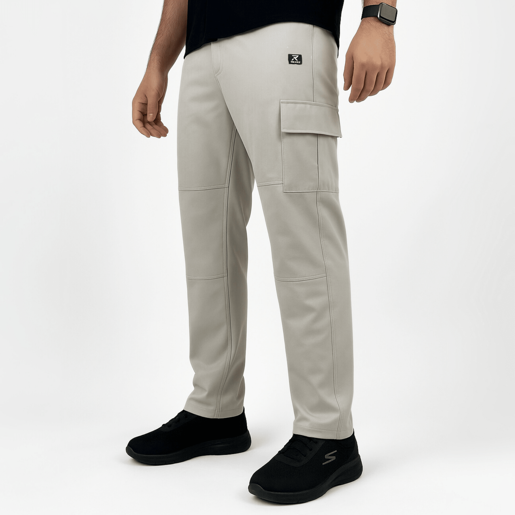 Woven Terry Cargo Pants - Rexez Fitwear
