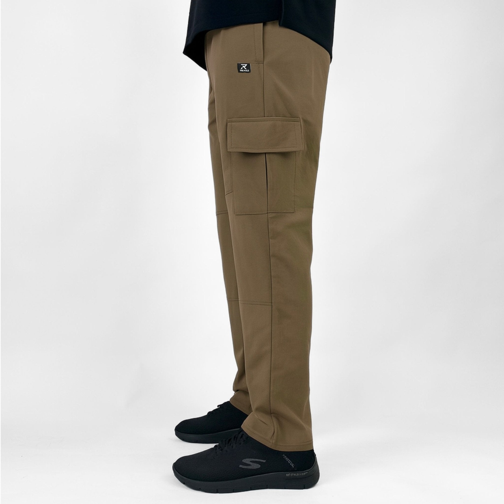 Woven Terry Cargo Pants - Rexez Fitwear